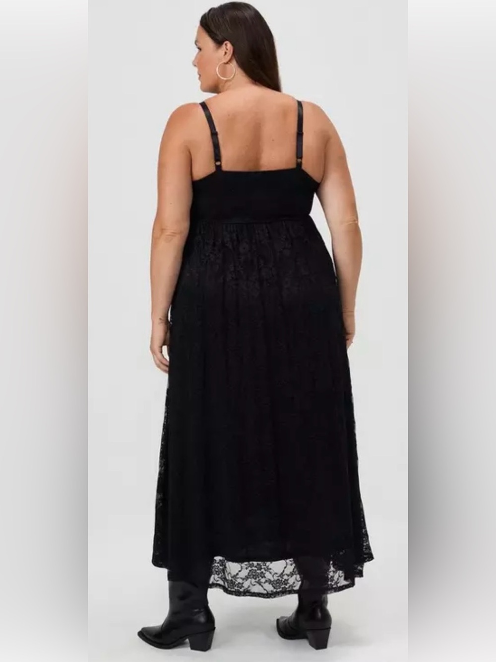 Torrid Black Floral Lace Maxi Dress Size 3/3X NWOT - Picture 6 of 12